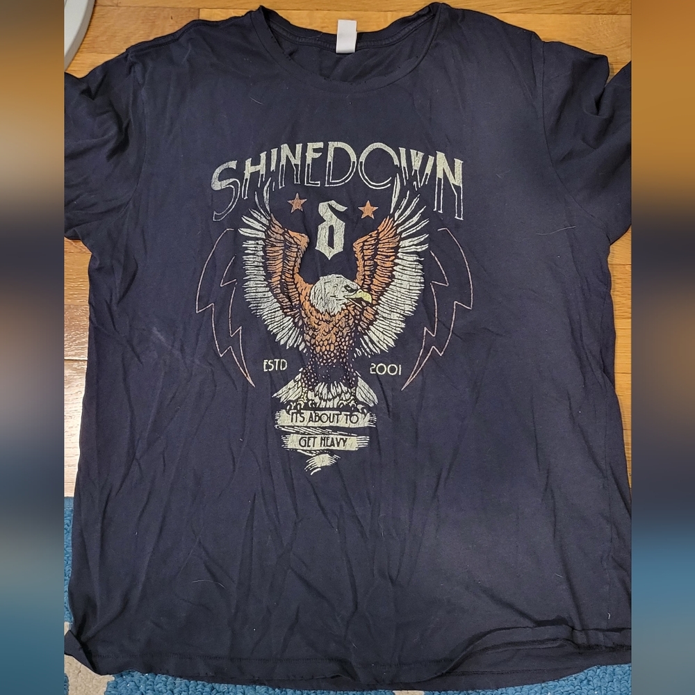 Shinedown Attention Attention World Tour Women’s Scoop Neck Shirt